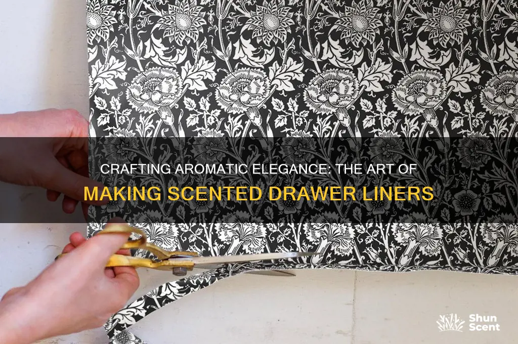how are scented drawer liners made