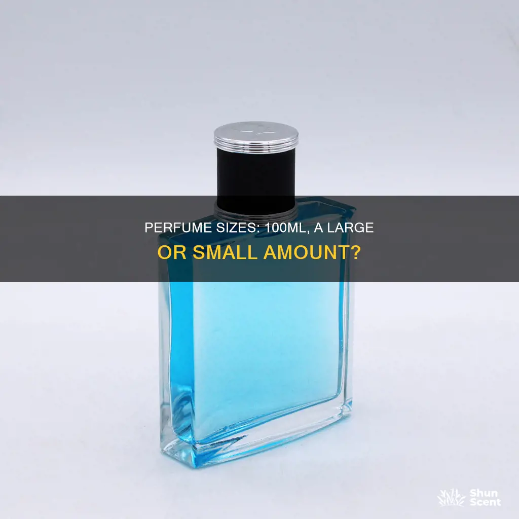 how big is 100 ml perfume