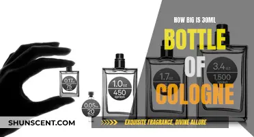 Cologne Bottle Sizes: Understanding the Standard 30ml Portion