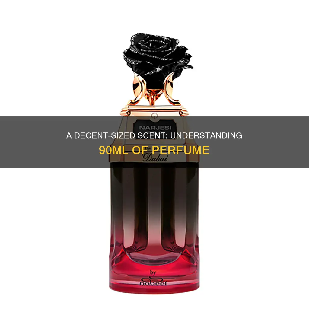 how big is 90ml perfume