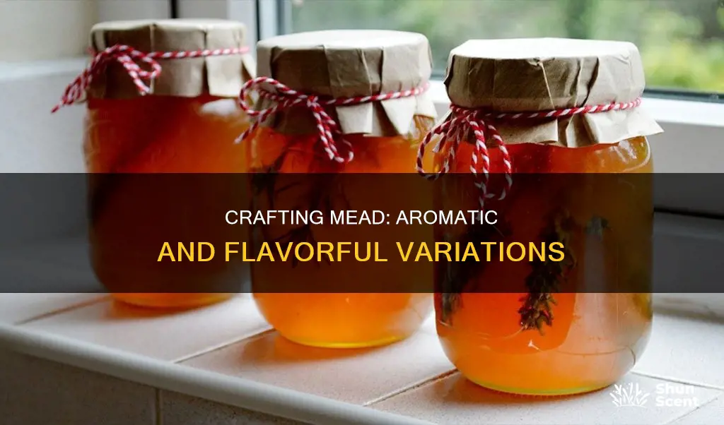 how can different meads be produced with various flavors aromas