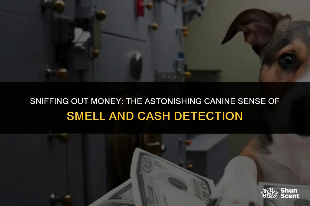 how can dogs smell cash