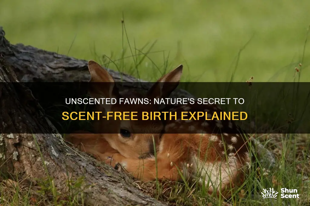 how can fawns be born scent free