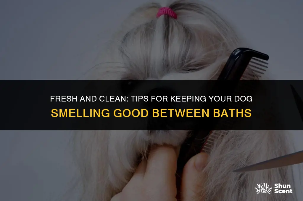 how can i keep my dog smelling good between baths
