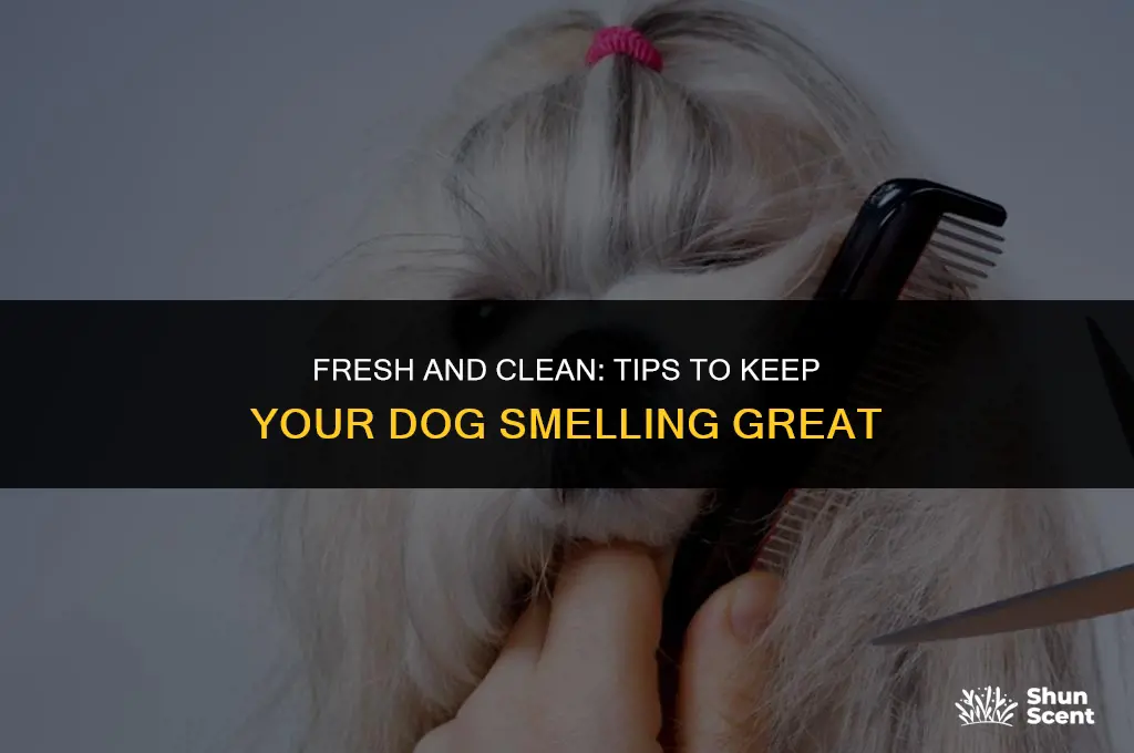 how can i keep my dog smelling good
