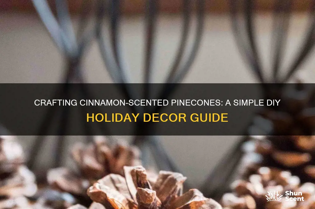 how can i make my pinecones scented with cinnamon