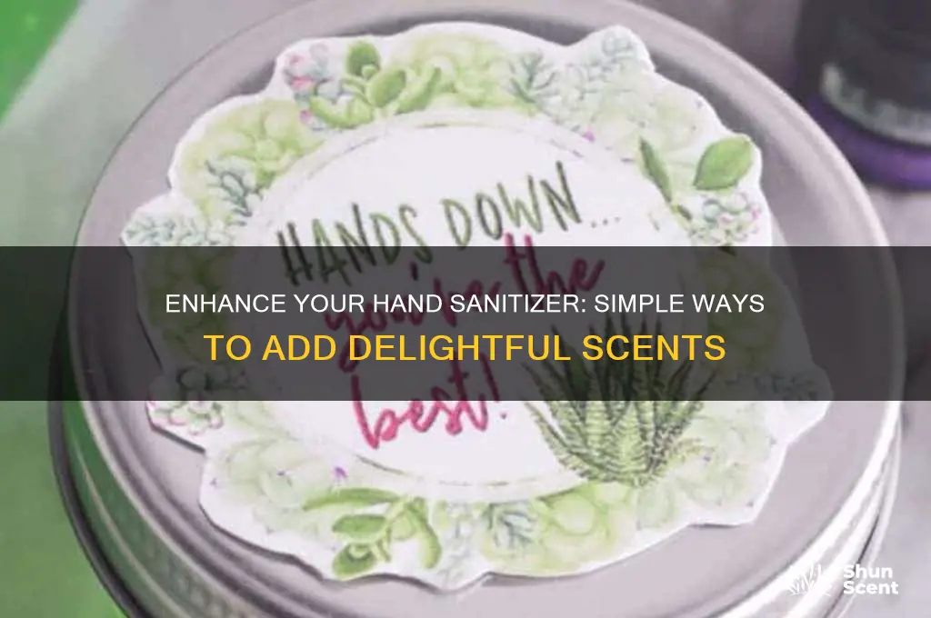 how can i make regular hand sanitizer scented