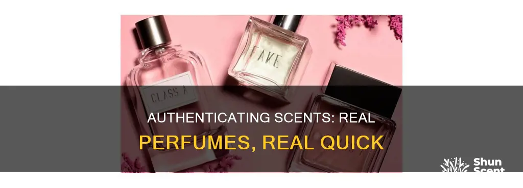 how can you determine whats real perfume