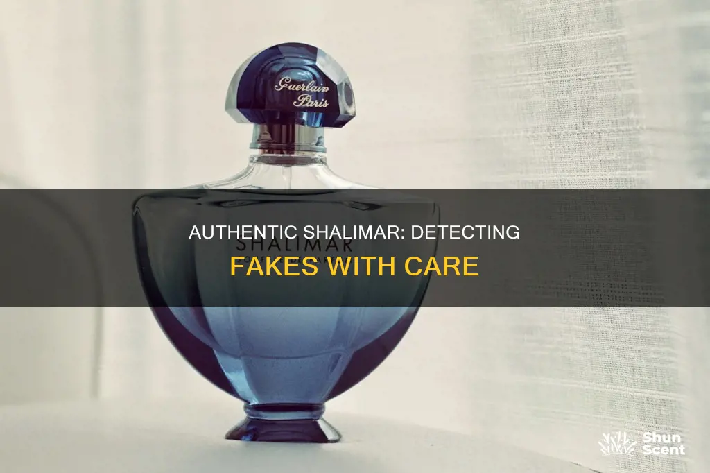 how can you distinguish shalimar perfume fake