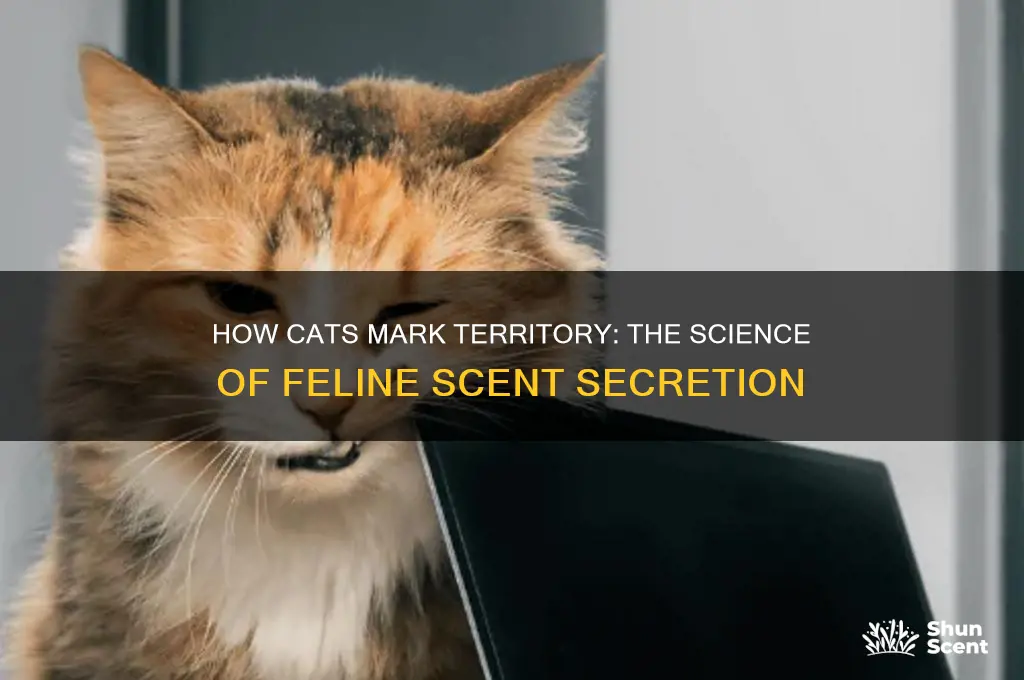 how cats secrete scent on things