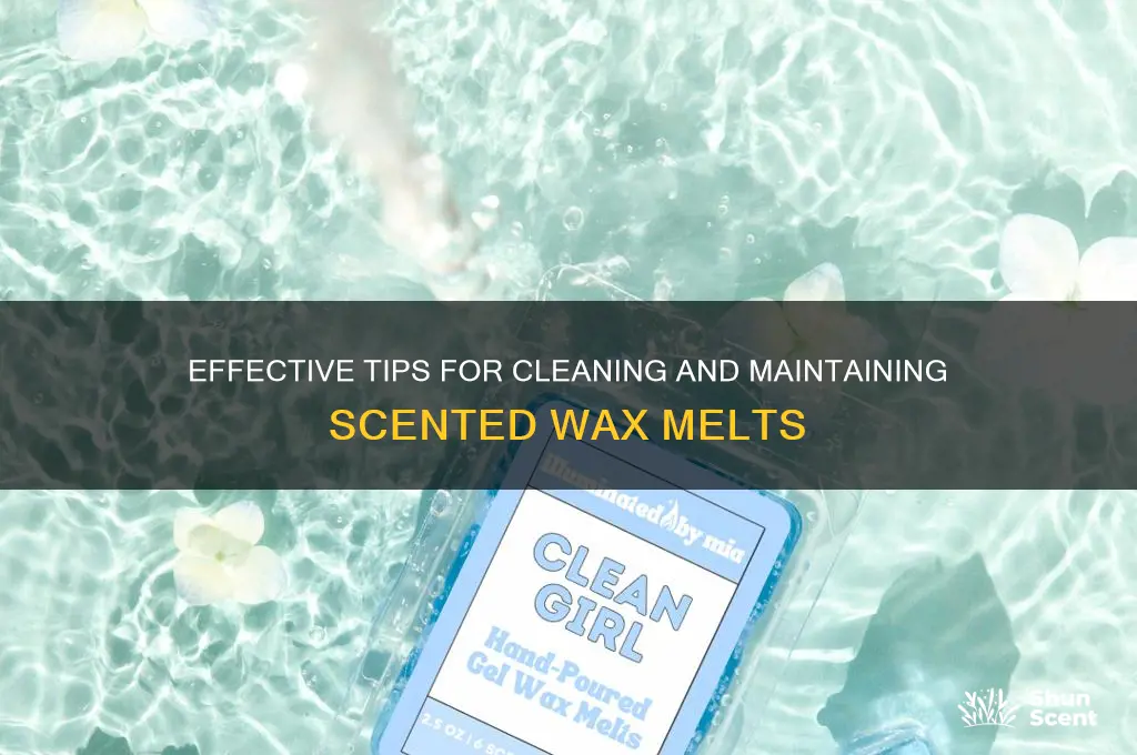 how clean scented wax