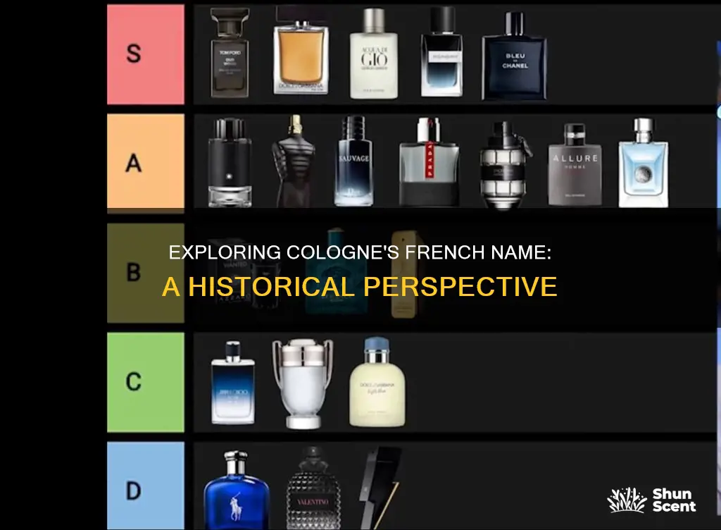 how come we use the french name for cologne