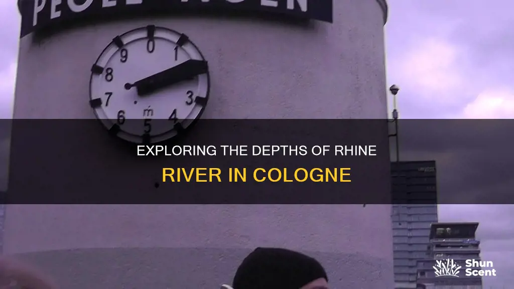 how deep is the rhine river in cologne