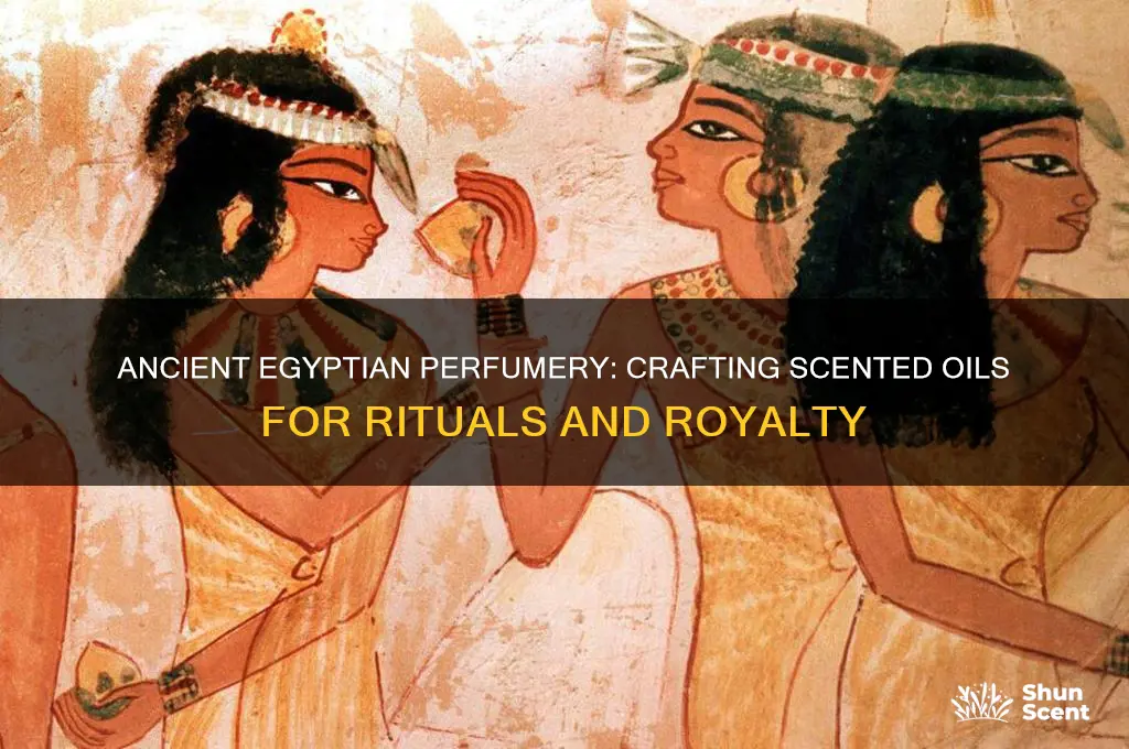how did egyptians make scented oil