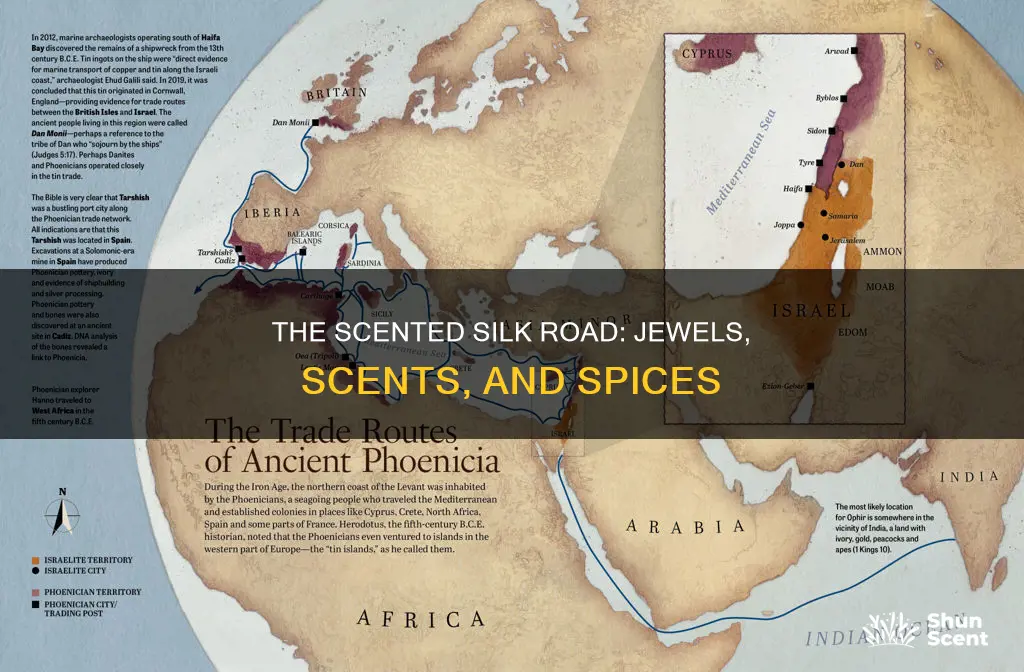 how did jewels find silk perfumes and spices