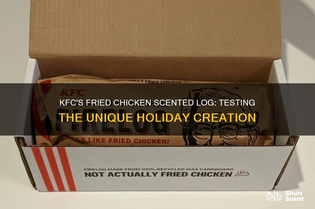 how did kfc test their fried chicken scented log