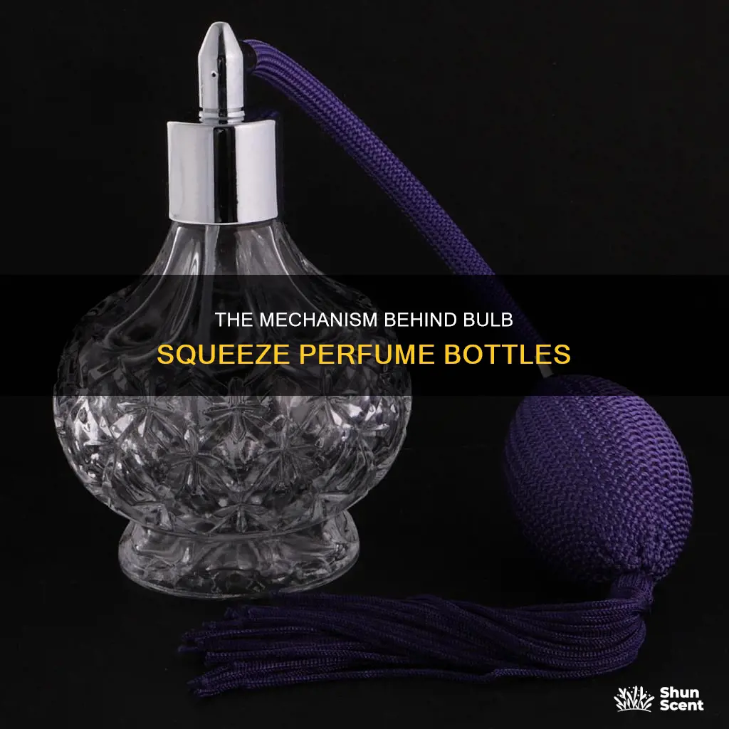 how did the bulb squeeze perfume bottles work