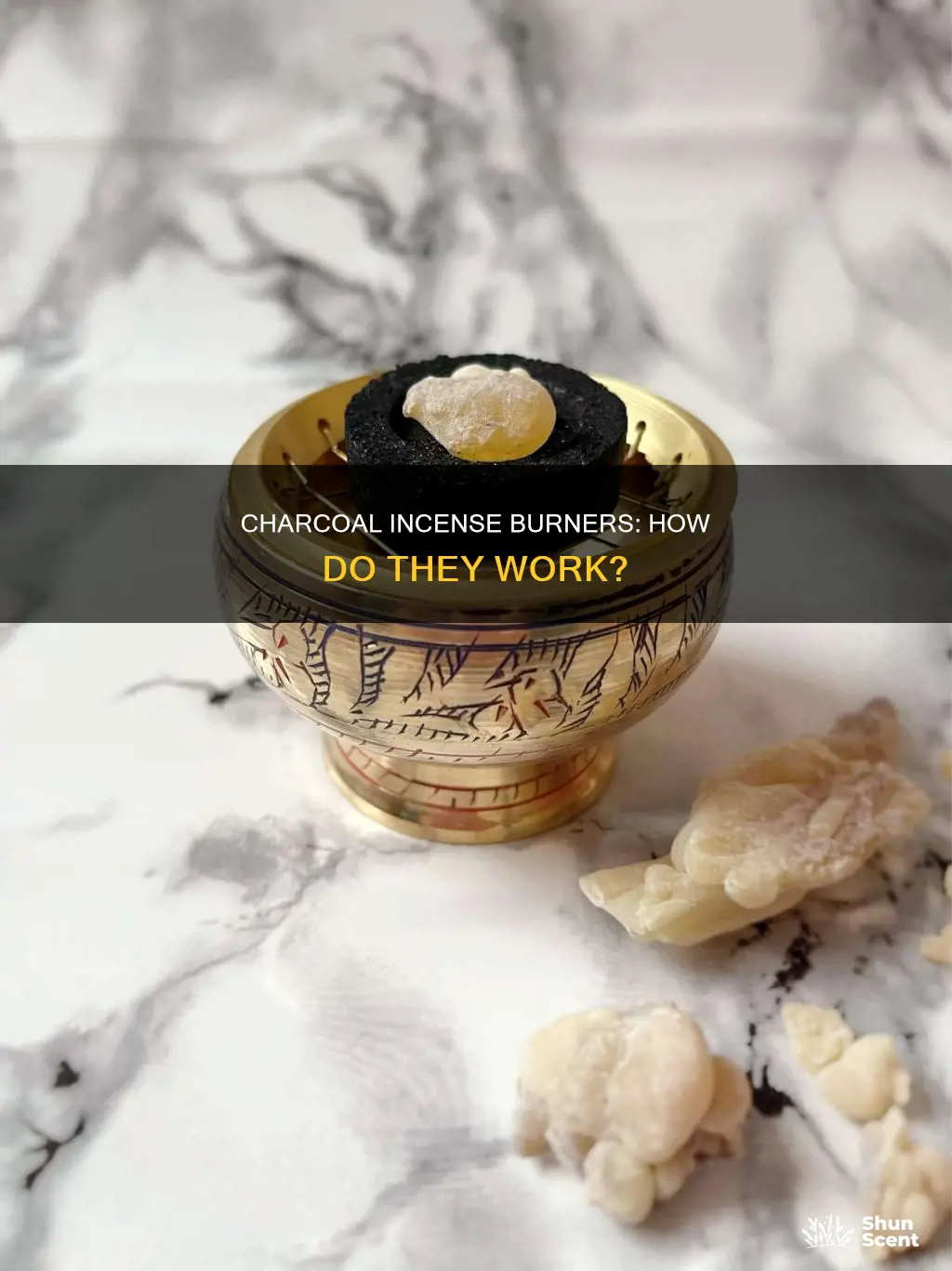 how do charcoal incense burners work