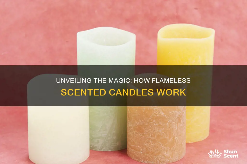 how do flameless scented candles work