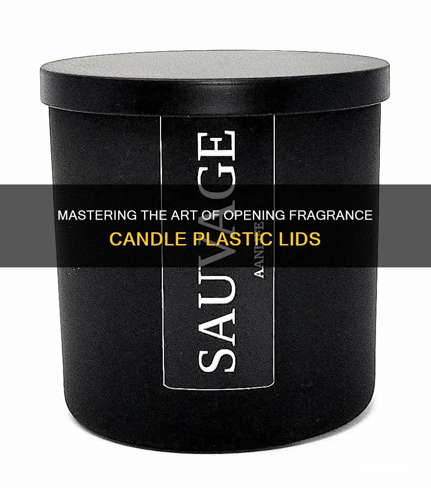 how do ge the fragrance candle plastic lid