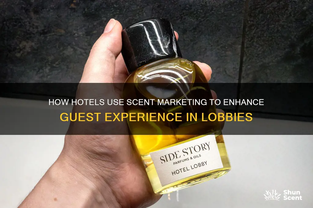 how do hotels pump scent their lobbies