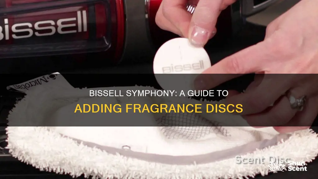 how do i add fragrance discs on bissell symphony