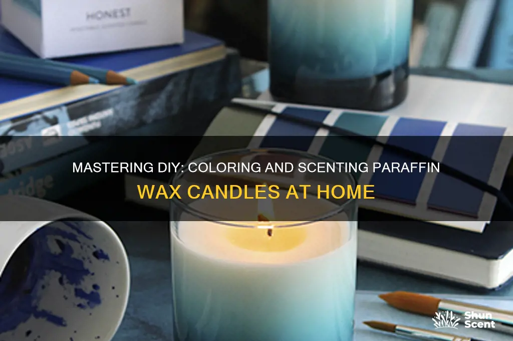 how do i color and scent parafin wax candles