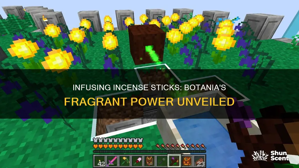 how do i infuse incense stick botania