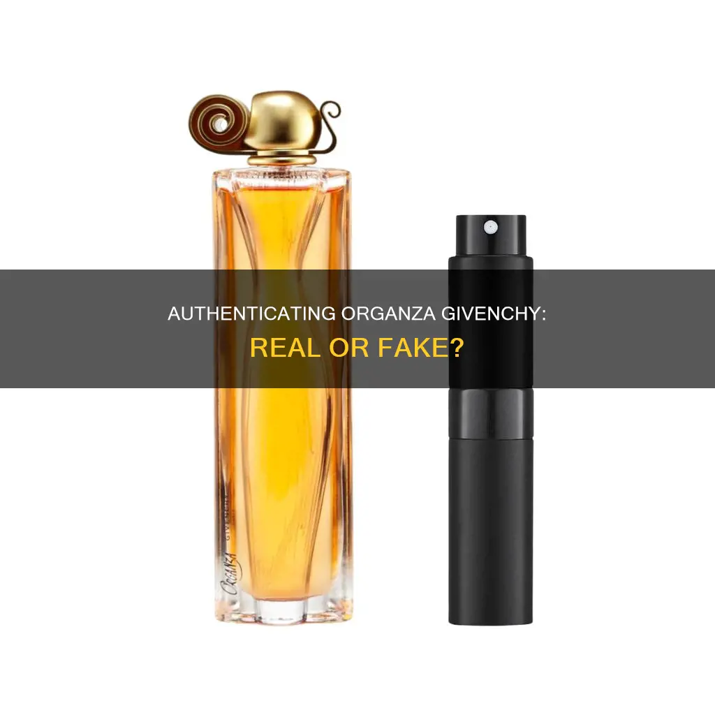 how do i know if organza givenchy perfume is real