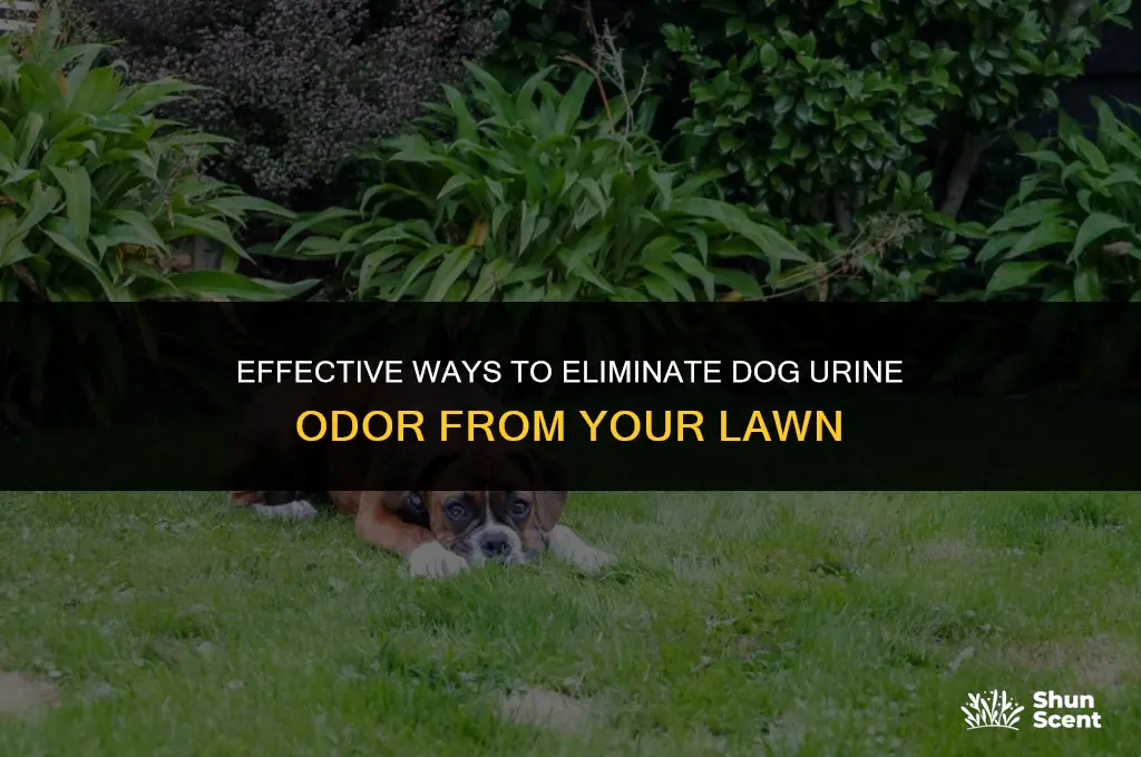how do i neutralize dog urine smell on my lawn