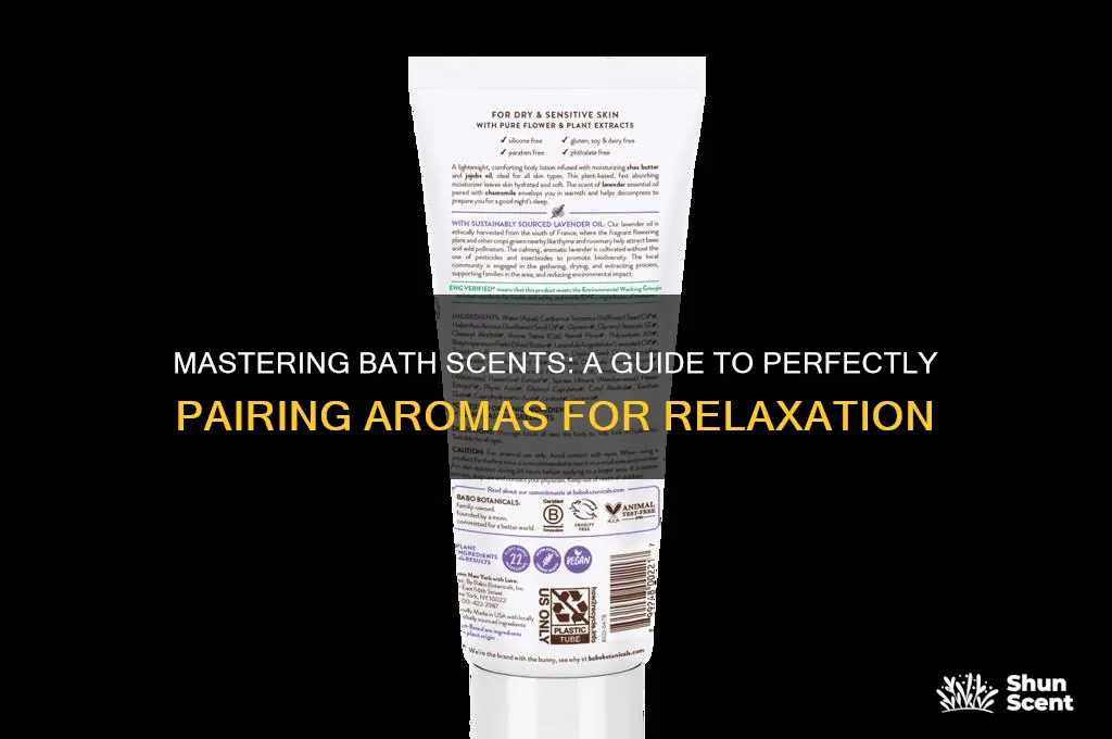 how do i pair bath scents