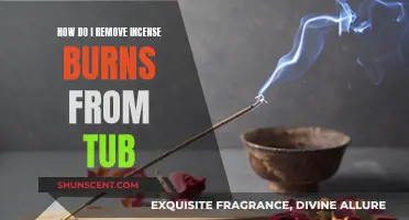Incense Burns in Your Tub? Here's How to Remove Them