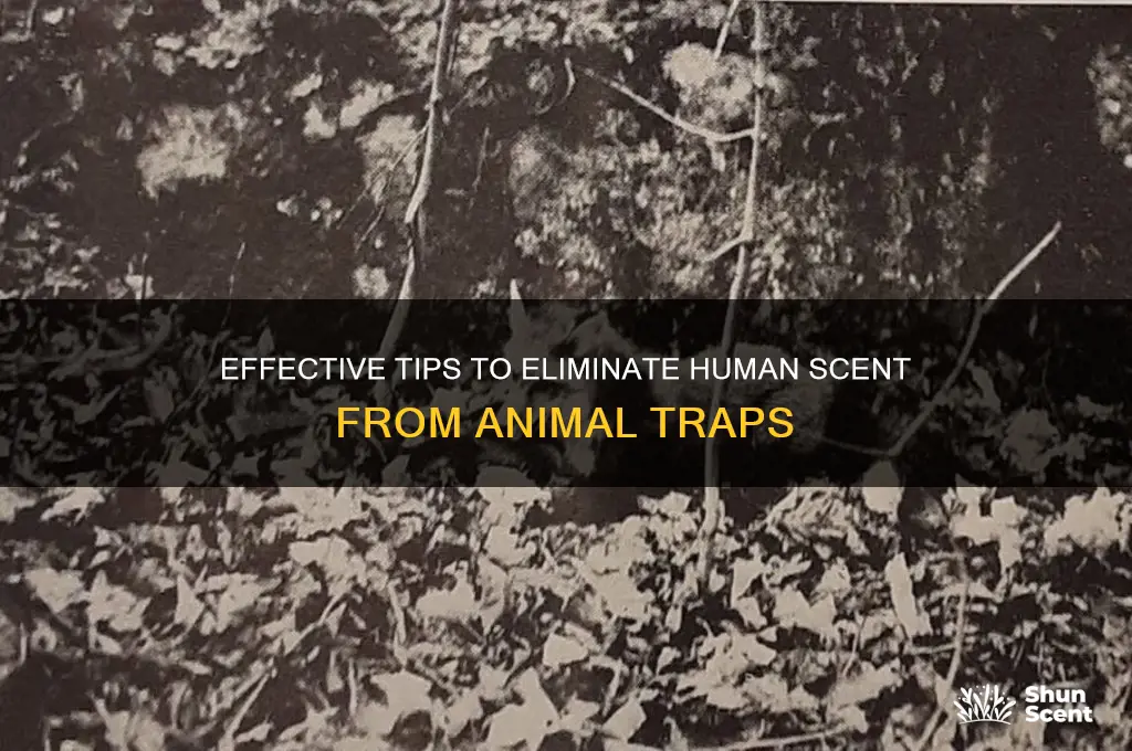 how do i remove my scent from an aminal trap