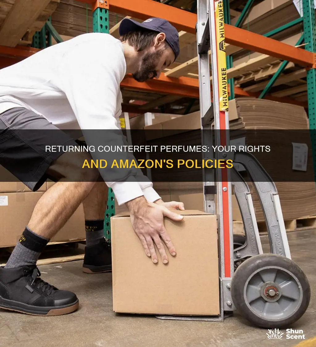 how do i return a fake perfume supplied by amazon