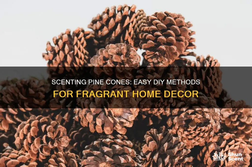 how do i scent pine cones
