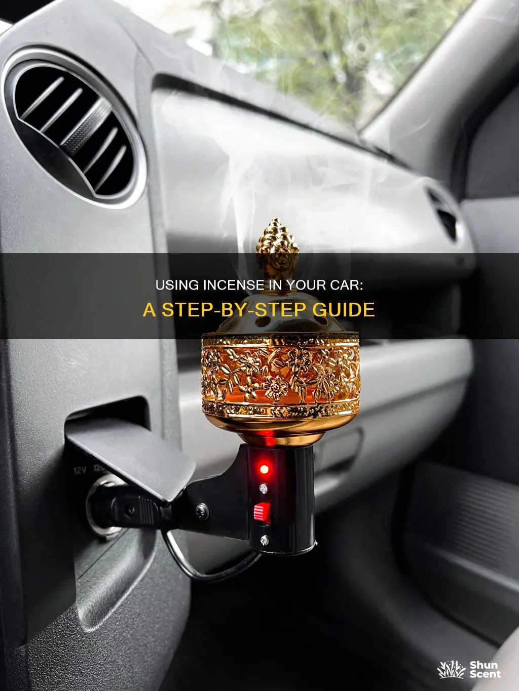 how do i use incense in my car