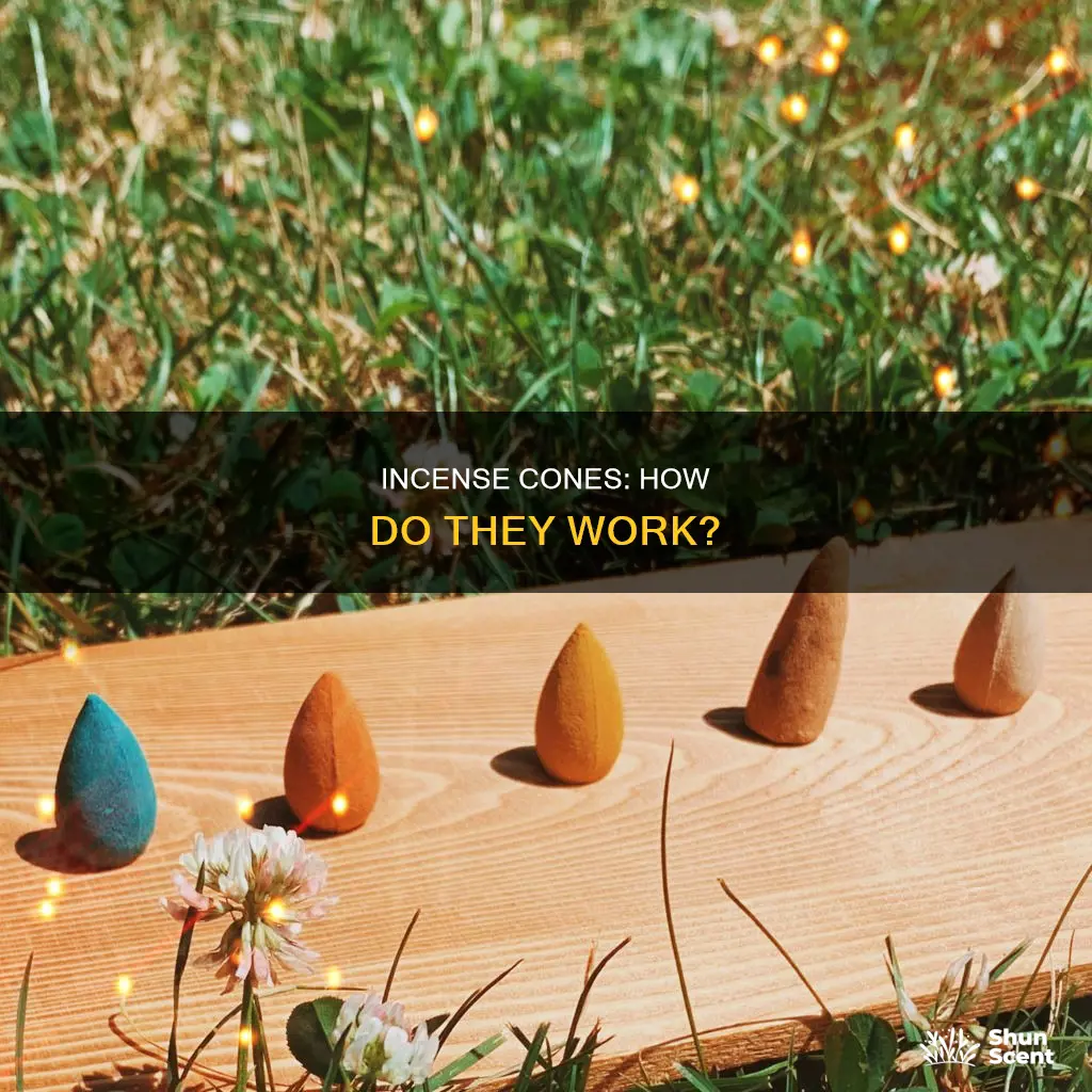 how do incense cones work