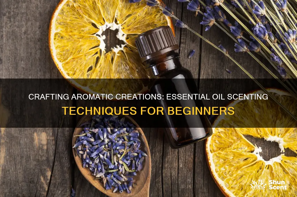 how do make something scented with essential oils