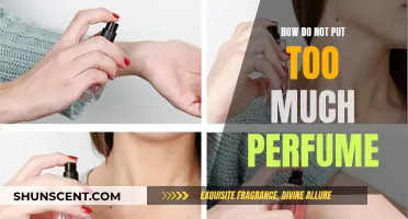 The Art of Applying Perfume: Less is More
