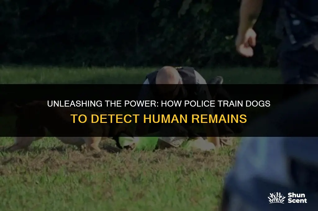 how do police train a dog to smell dead people