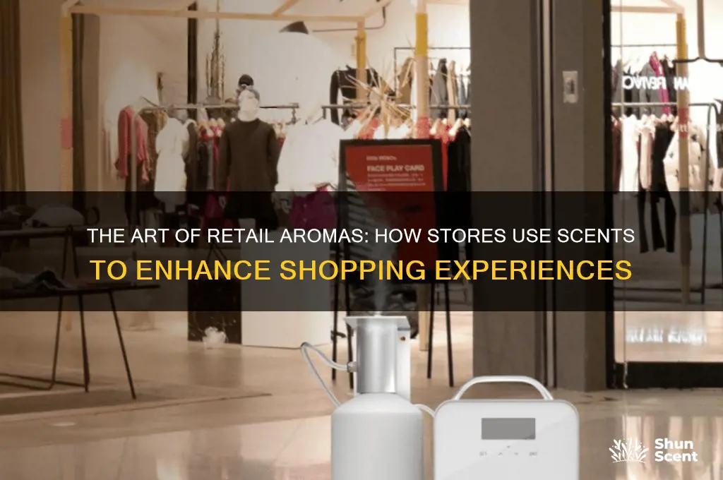 how do retail stores scent throughout their store