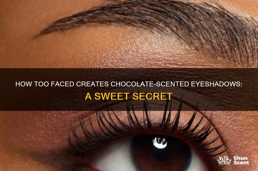 how do too faced make eyshadows chocolate scented