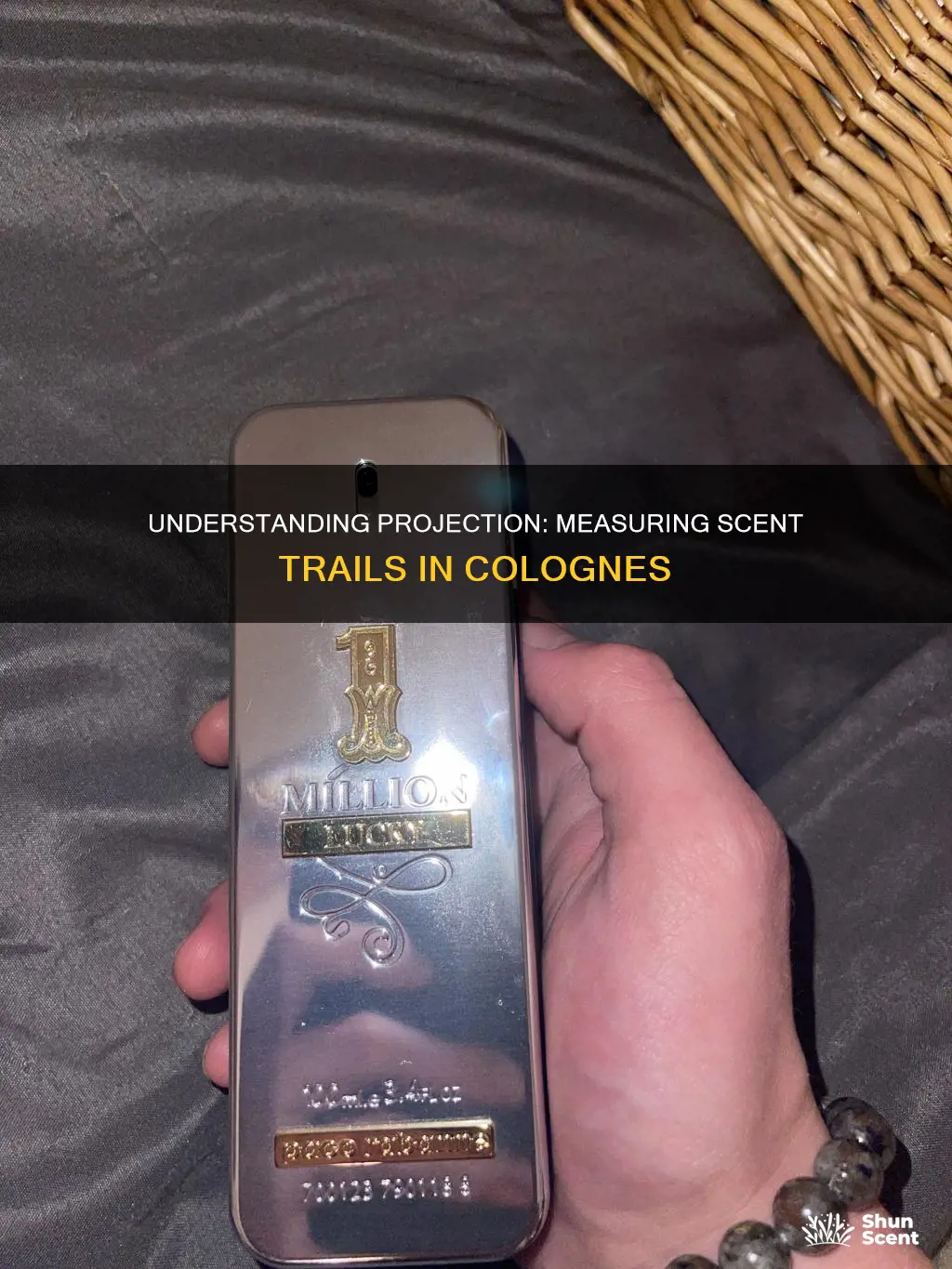 how do u measure projection in colognes