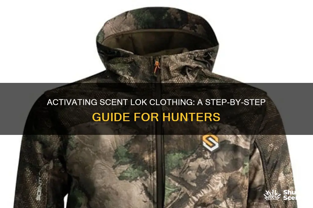how do you activate scent lok clothing
