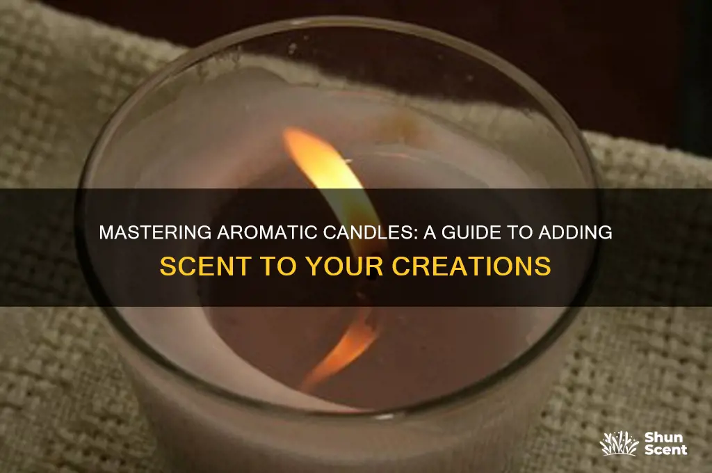 how do you add scent to candles