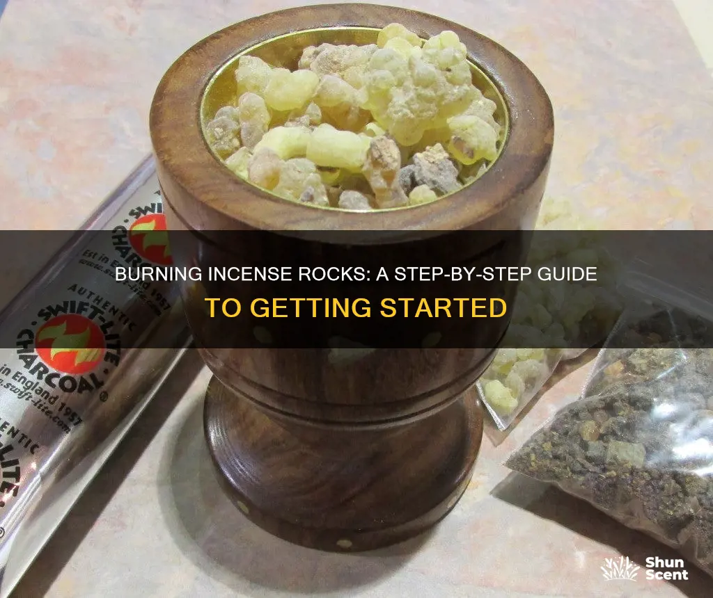 how do you burn incense rocks