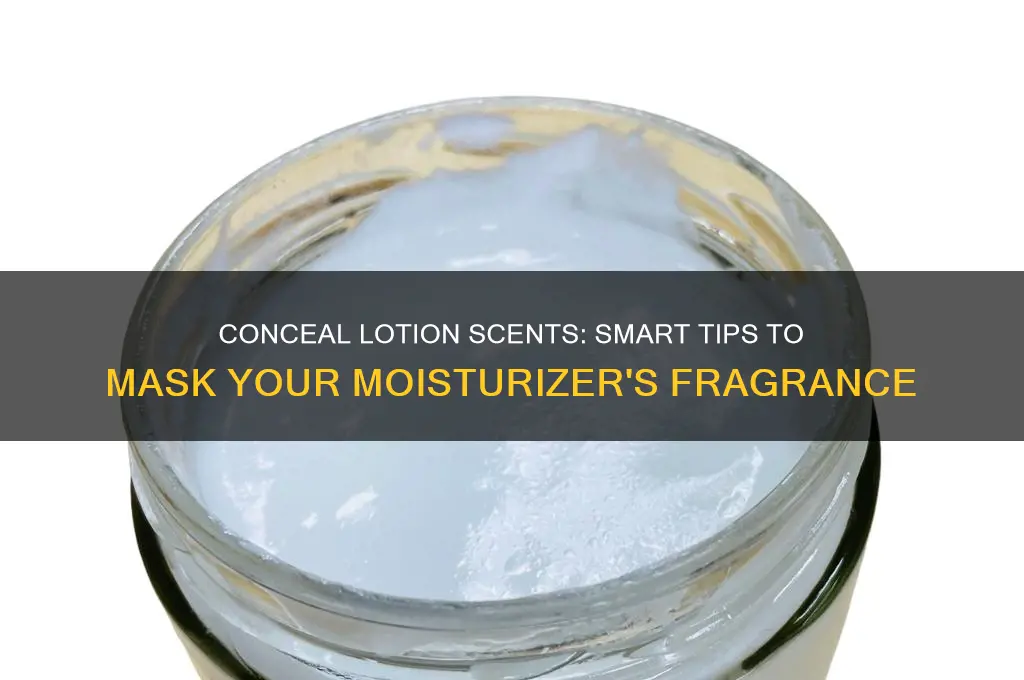 how do you cover up scent of lotion