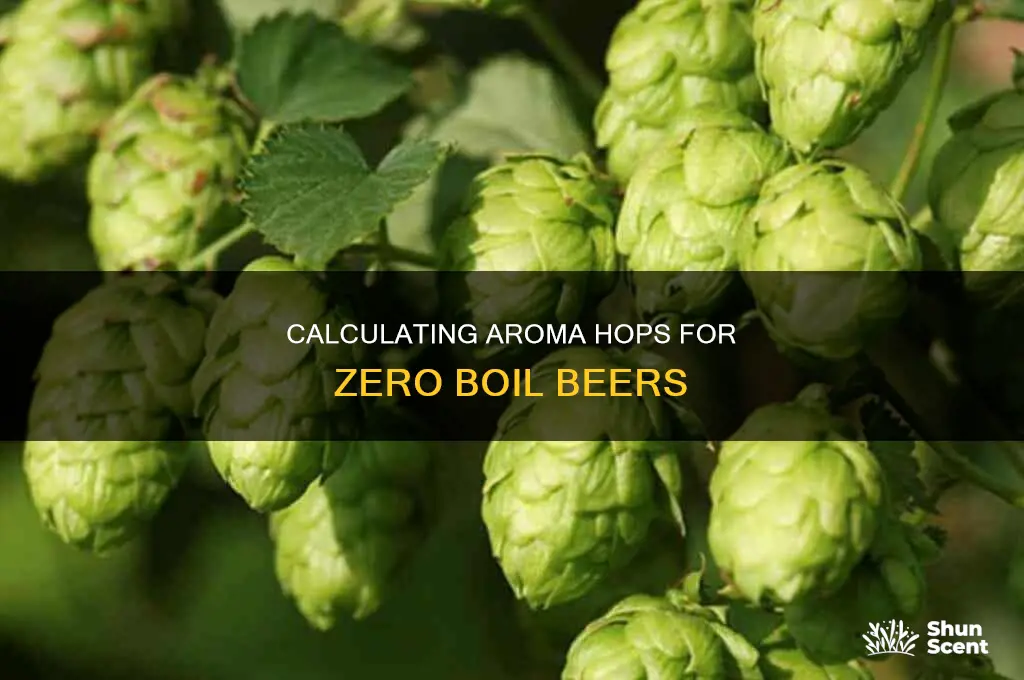 how do you determine amount aroma hops at 0 boil