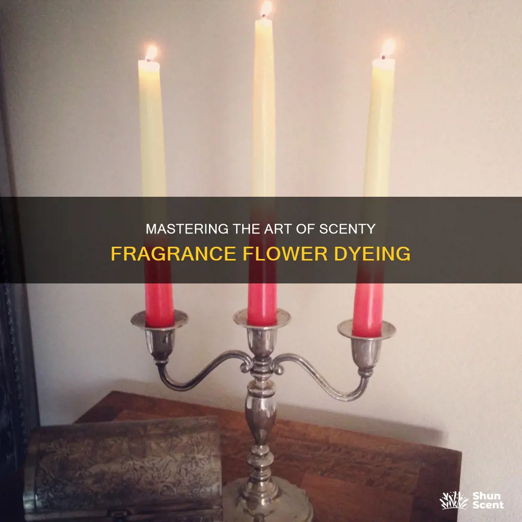 how do you dye scentsy fragrance flowers