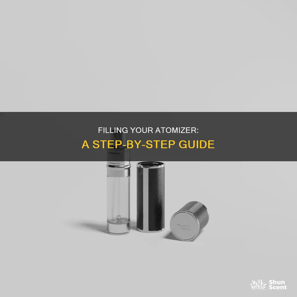 how do you get perfume into an atomizer